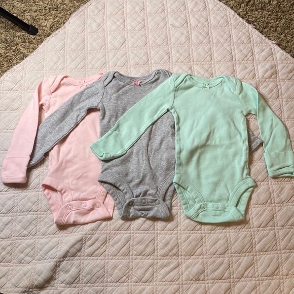 Carter's Other - Just one you by Carters newborn long sleeve onesies (set of 3)